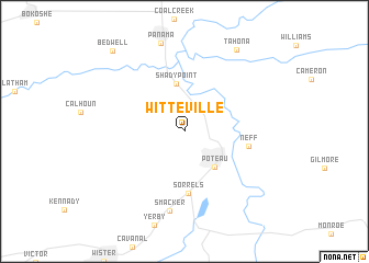 map of Witteville