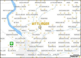 map of Wittlingen