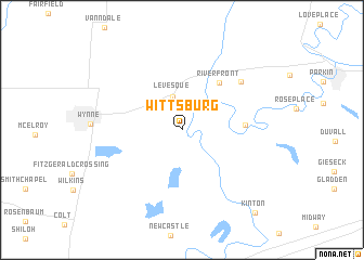 map of Wittsburg