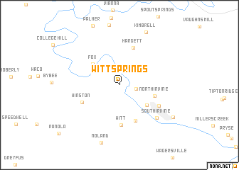 map of Witt Springs