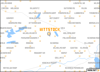 map of Wittstock