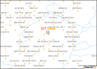 map of Witynie