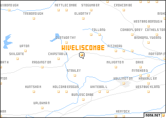 map of Wiveliscombe