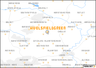 map of Wivelsfield Green