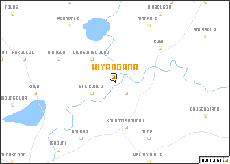 map of Wiyangana