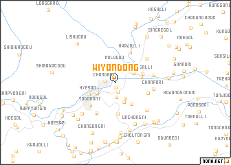 map of Wiyŏn-dong