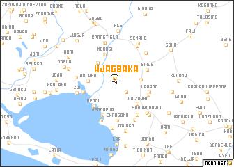 map of Wjagbaka