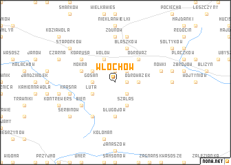 map of Włochów