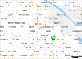 map of Włochy