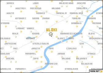 map of Włóki