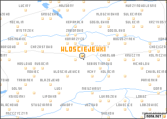 map of Włościejewki