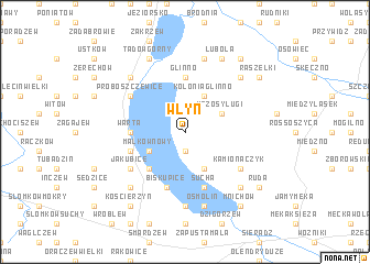 map of Włyn