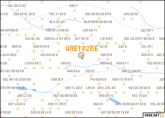 map of Wnętrzne