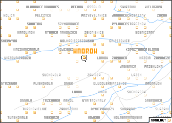 map of Wnorów