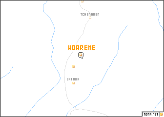 map of Woarème