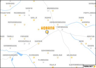 map of Wobana