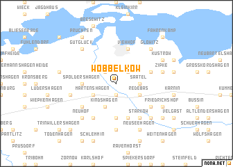 map of Wobbelkow