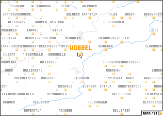 map of Wöbbel