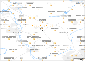 map of Woburn Sands