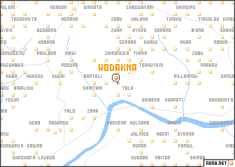 map of Wodakma