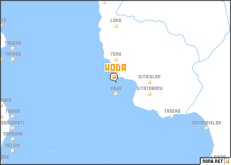 map of Woda