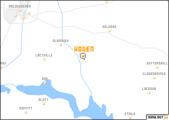 map of Woden