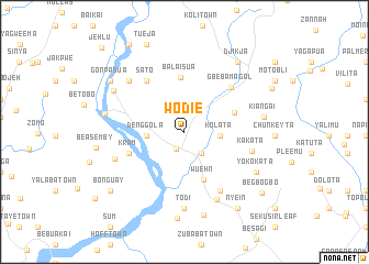 map of Wodie