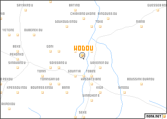 map of Wodou