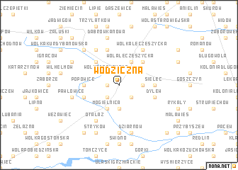 map of Wodziczna