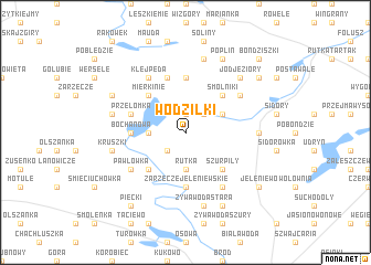 map of Wodziłki