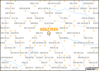 map of Wodzinek