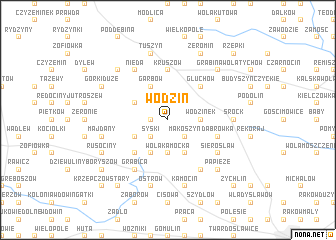 map of Wodzin