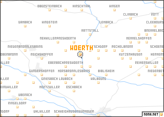 map of Woerth