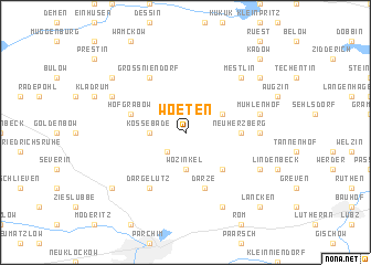 map of Woeten