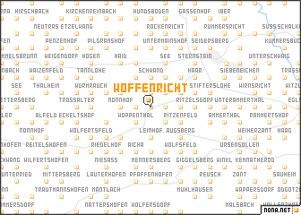 map of Woffenricht