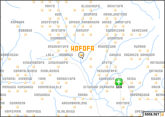 map of Wofofa