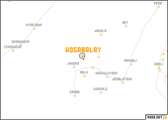 map of Wogabalay