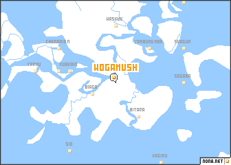 map of Wogamush