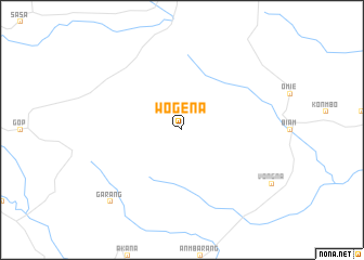 map of Wogena