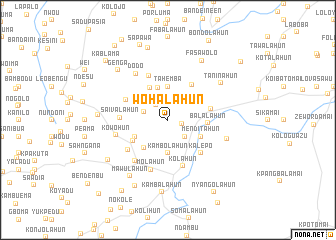 map of Wohalahun