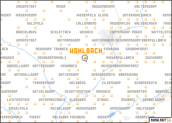 map of Wohlbach