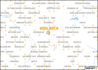 map of Wohlbach