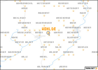 map of Wohlde