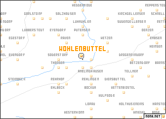 map of Wohlenbüttel