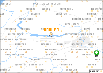 map of Wohlen