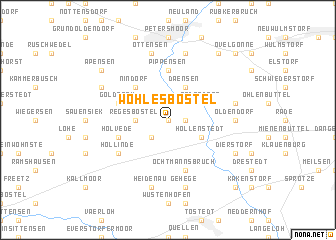 map of Wohlesbostel