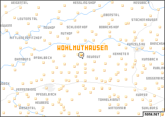 map of Wohlmuthausen