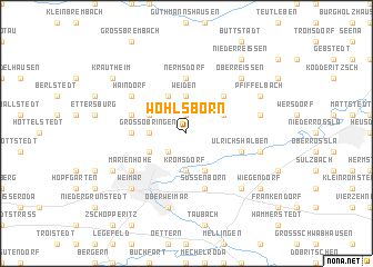 map of Wohlsborn