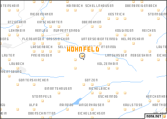 map of Wohnfeld