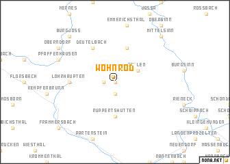 map of Wohnrod